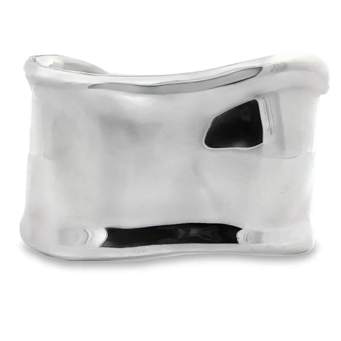 Large Contoured Silver Cuff – J. Brooks