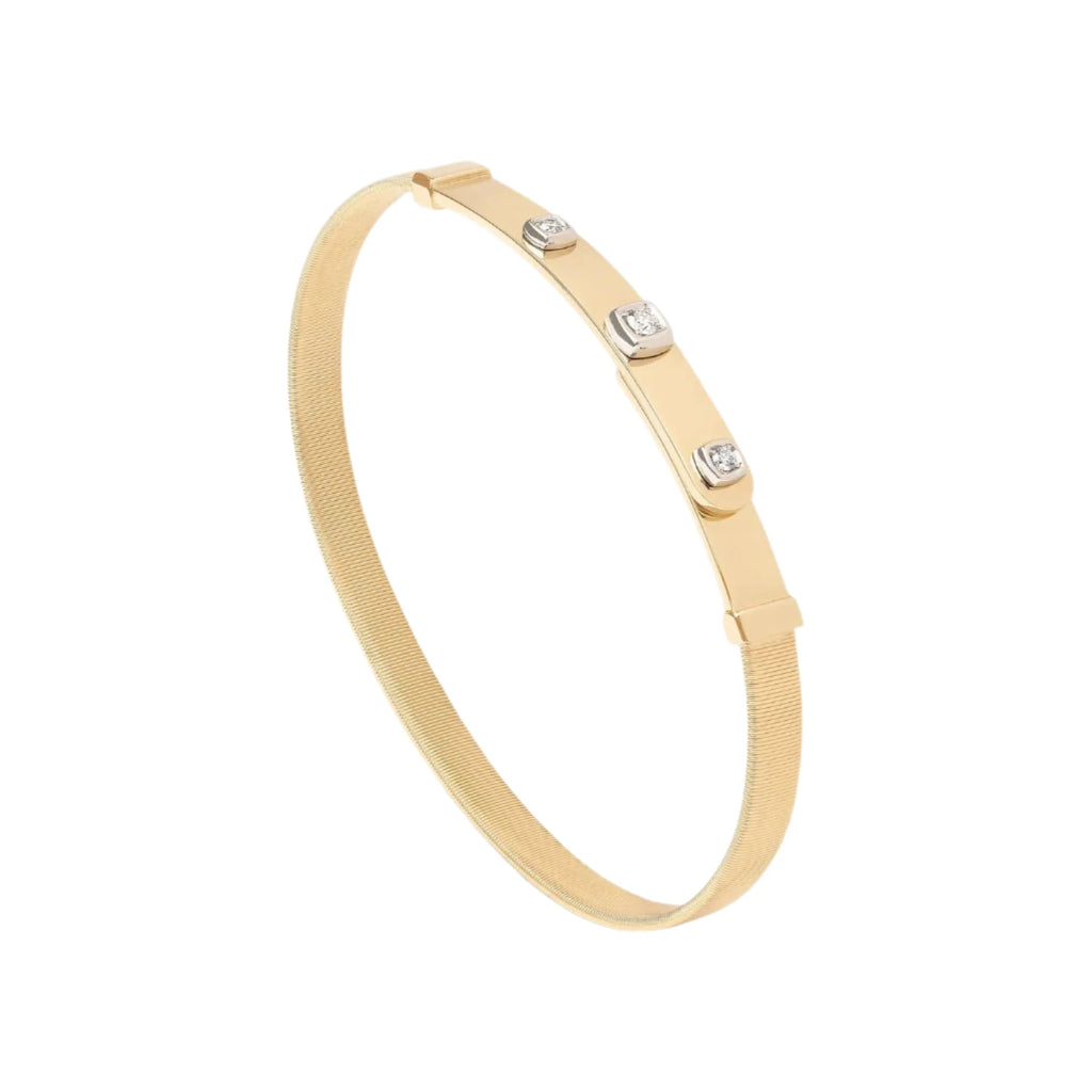 Masai Gold Coil and Diamond Bangle | Thin – J. Brooks