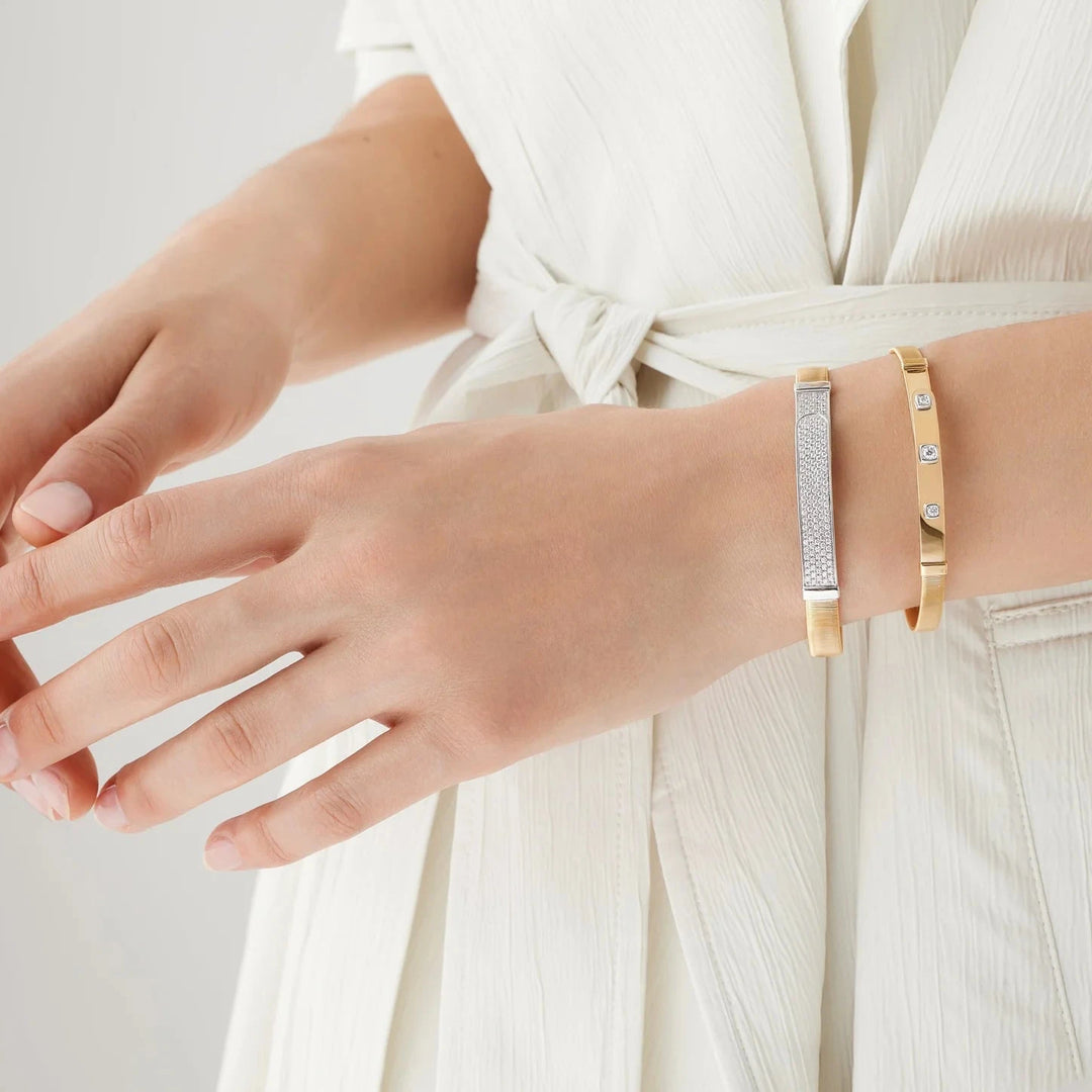 その他 GAL BANGLE Masai Gold Coil and Diamond Bangle | Thin – J. Brooks