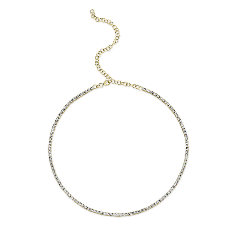 Adjustable Diamond Tennis Necklace – J. Brooks